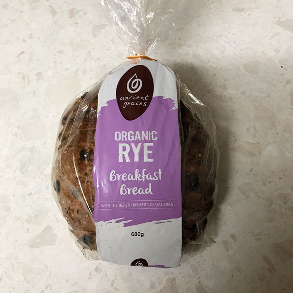Ancient Grains Organic Rye Breakfast Bread 680g, view 2 of 2