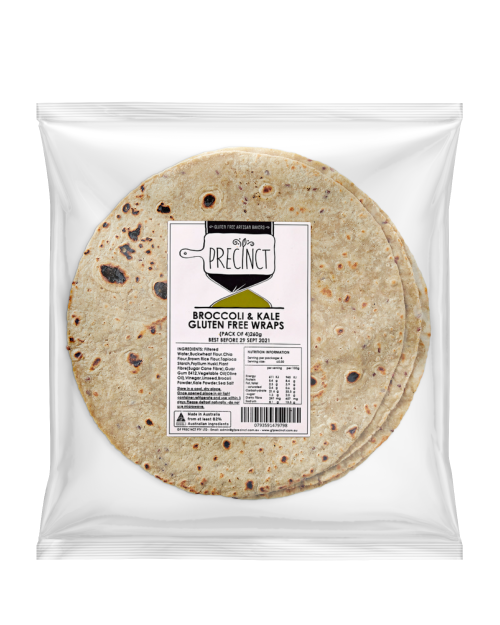 GF Precinct Gluten Free Broccoli and Kale Wrap (4 pack)