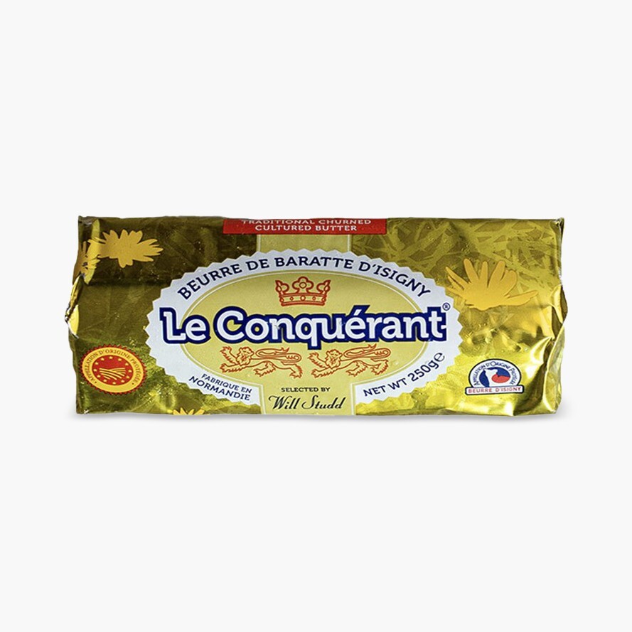 Le Conquerant French Cultured Salted AOP Butter 250g