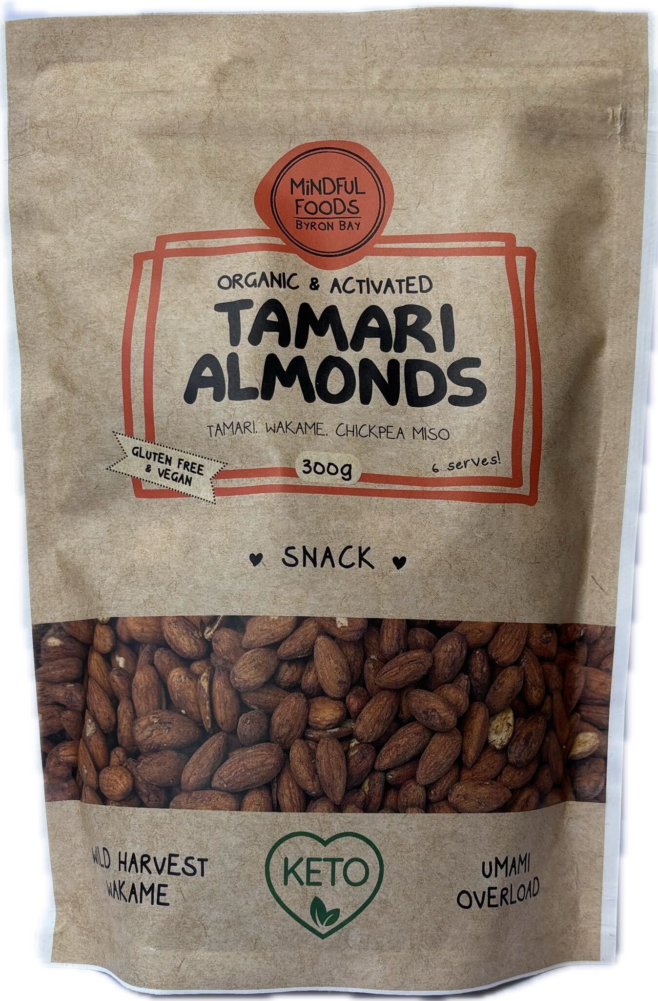 Mindful Foods Tamari Almonds - Organic & Activated 300g