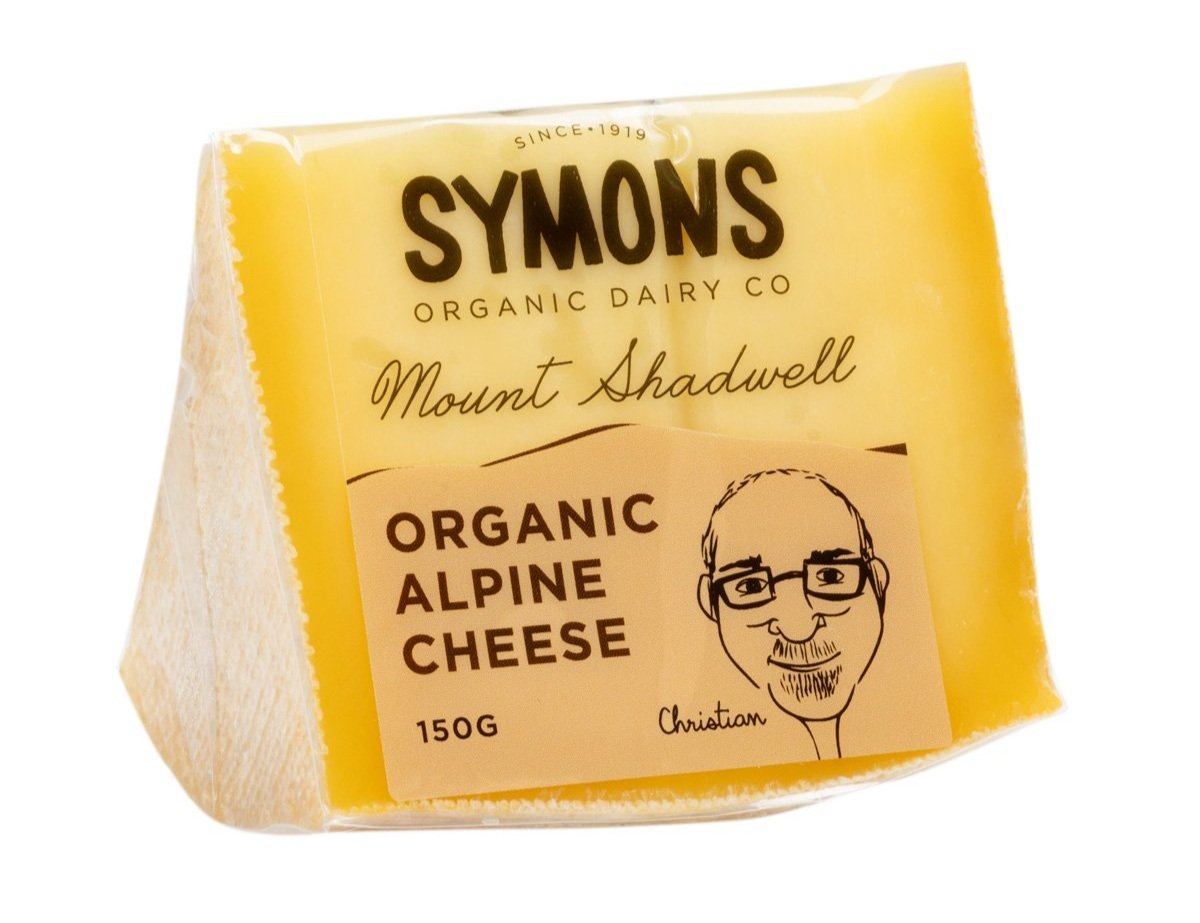 Symons Organic Dairy Mt Shadwell Organic Alpine 150g
