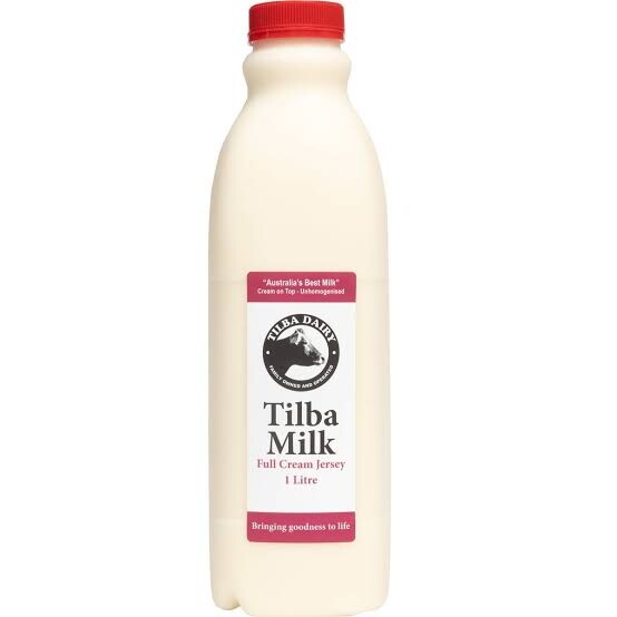 Tilba Dairy Non Homogenised Jersey Milk 1L