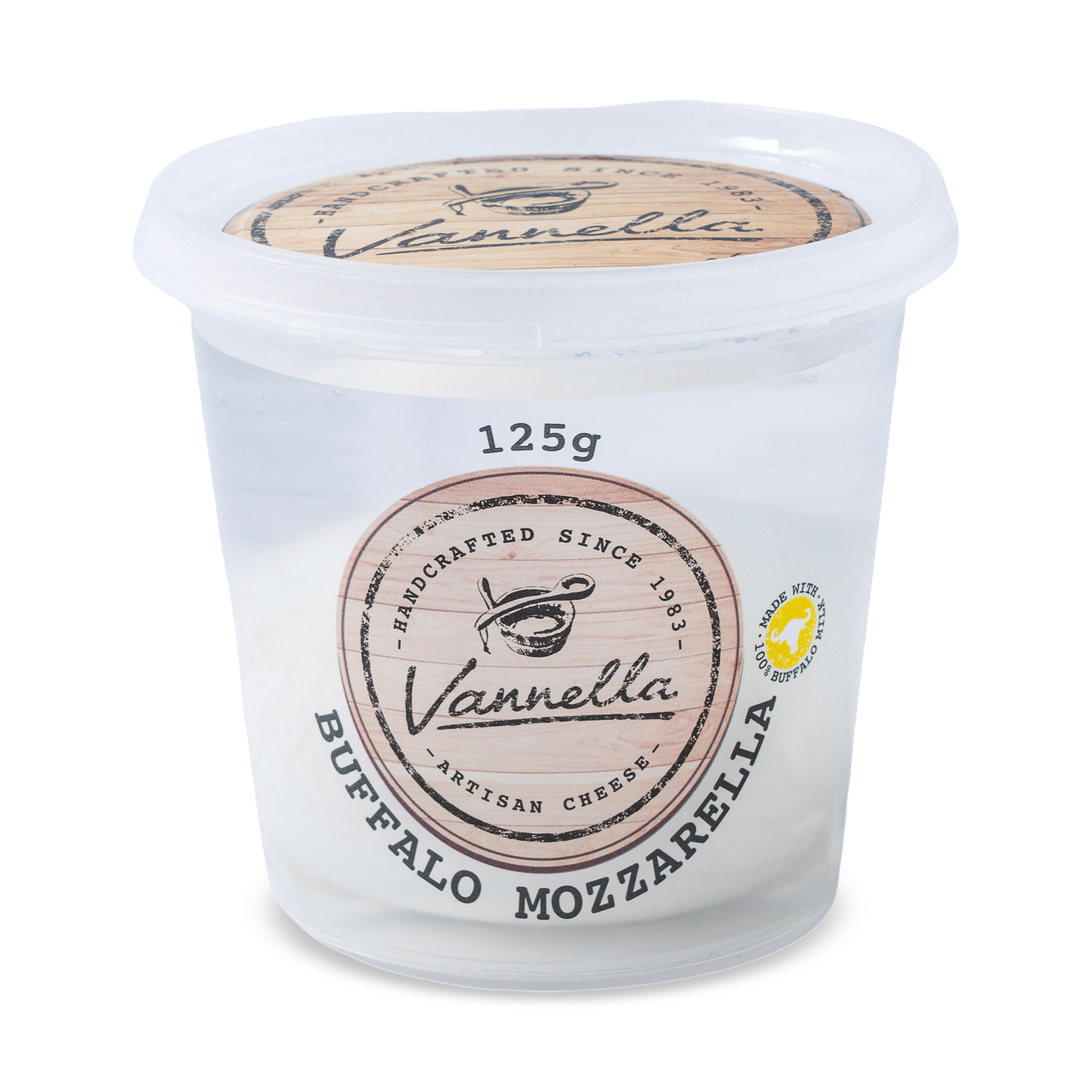 Vannella Cheese Buffalo Mozzarella 125g, view 2 of 2